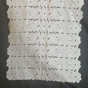 Vintage Lace Runner, 41" X 13" Floral and Ivy Pattern